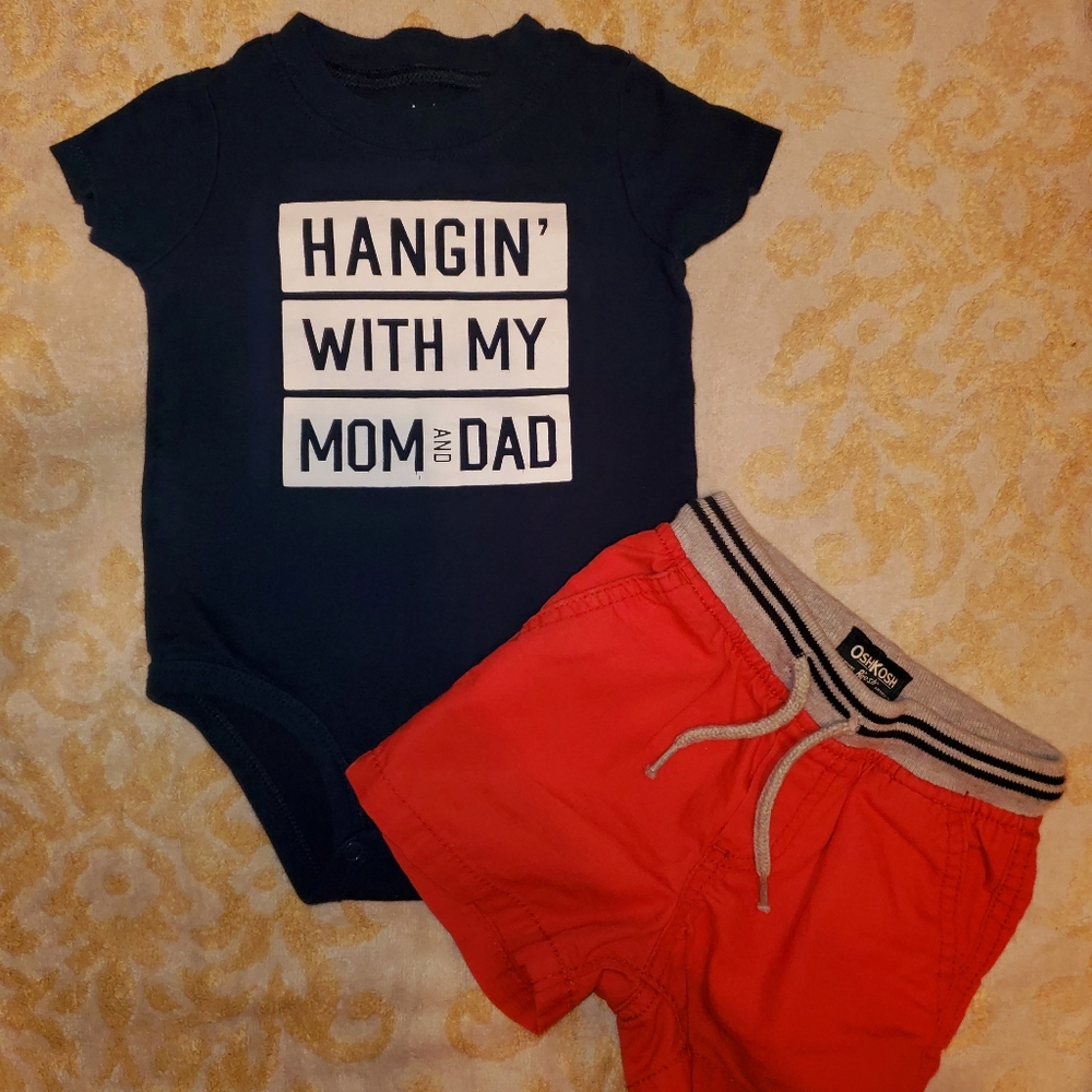 9 month old onesie and shorts